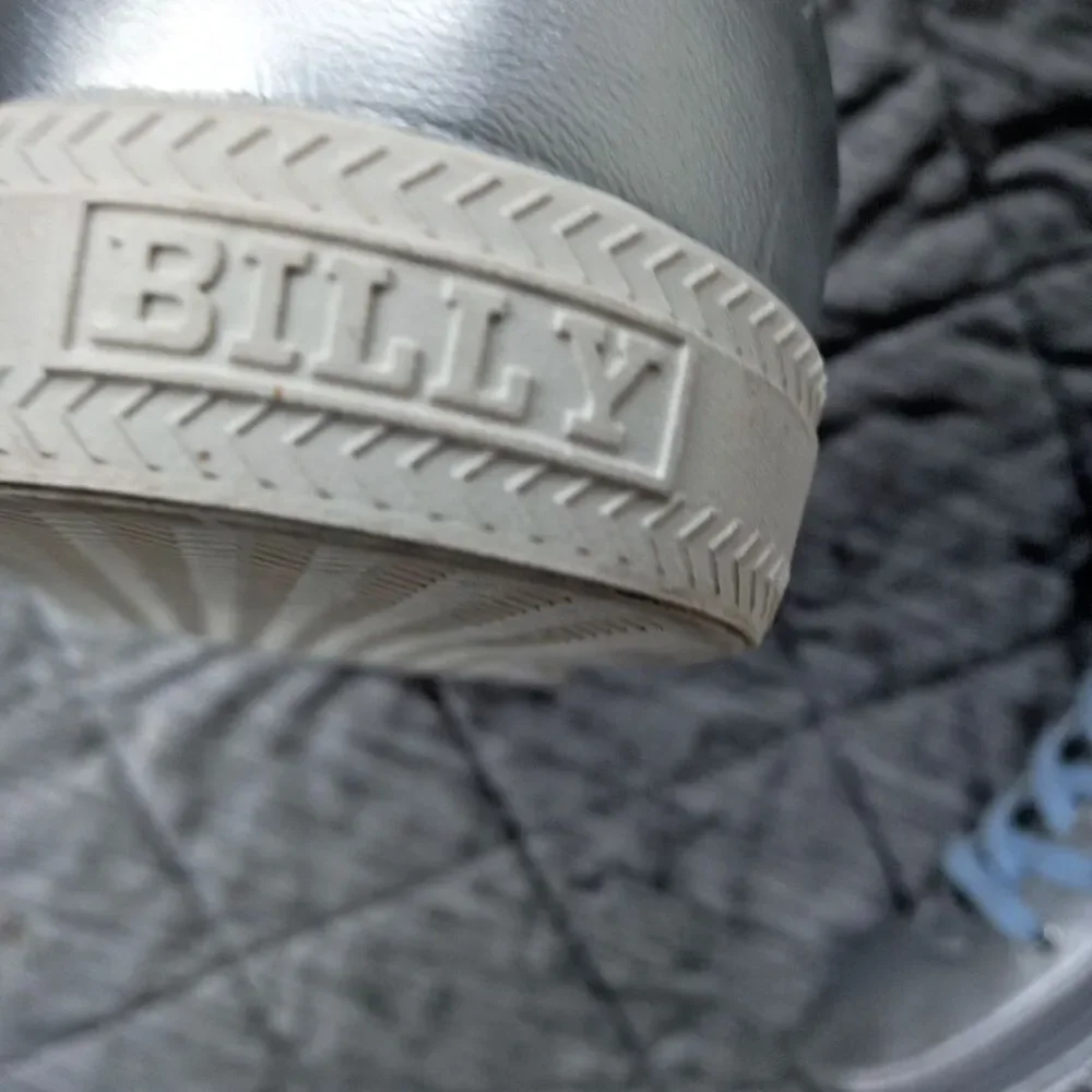 Billy Footwear Metallic Silver Butterfly Lace High Top Zip Adaptive Size 9 - Picture 9 of 11
